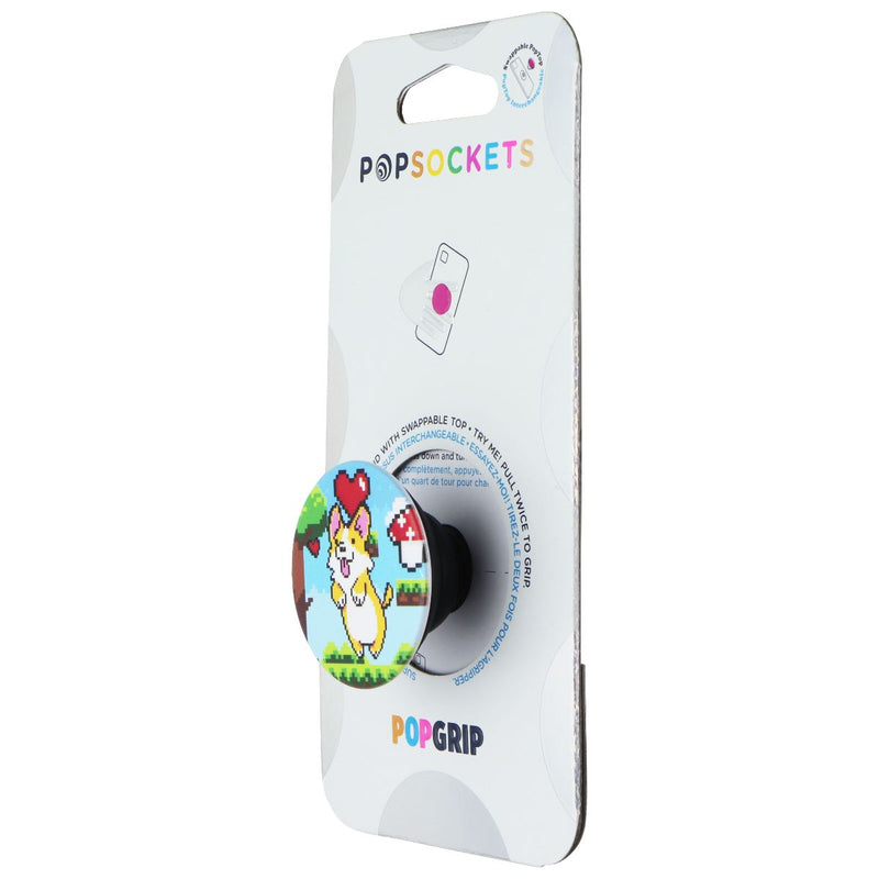 PopSockets PopGrip Holder & Stand with Swappable Top - CorgiBit