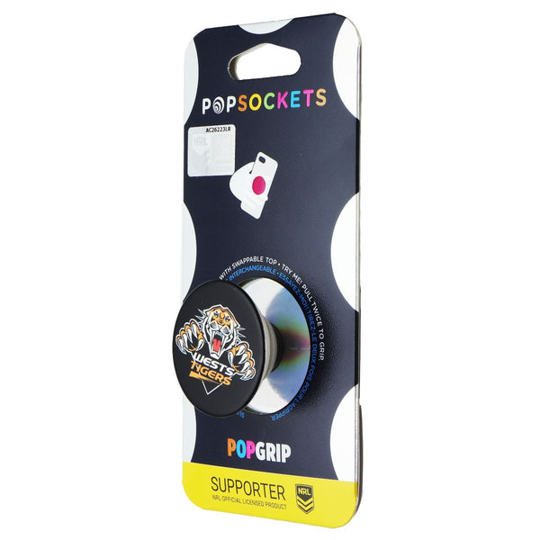 PopSockets PopGrip Expanding Stand Grip w/ Swappable Top - NRL West Tigers