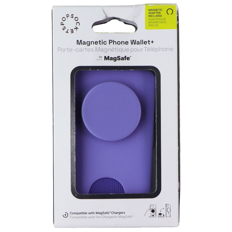 PopSockets Magnetic Phone Wallet+ w/Adapter Ring for MagSafe - Deep Periwinkle