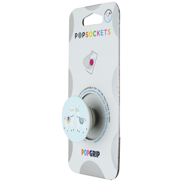 PopSockets PopGrip Holder & Stand with Swappable Top - Llamalliance in Blue