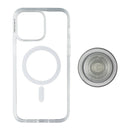 PopSockets PopCase for MagSafe for Apple iPhone 15 Pro Max - Clear