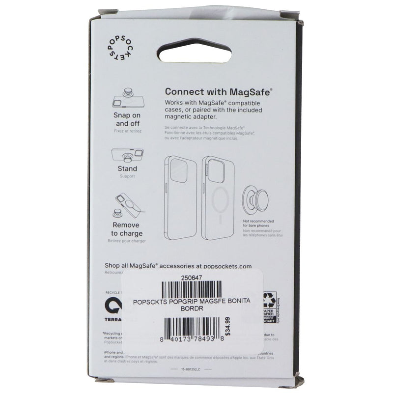 PopSockets Magnetic Phone Grip & Stand for MagSafe - Bonita Border