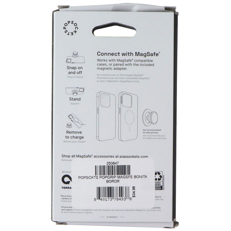 PopSockets Magnetic Phone Grip & Stand for MagSafe - Bonita Border