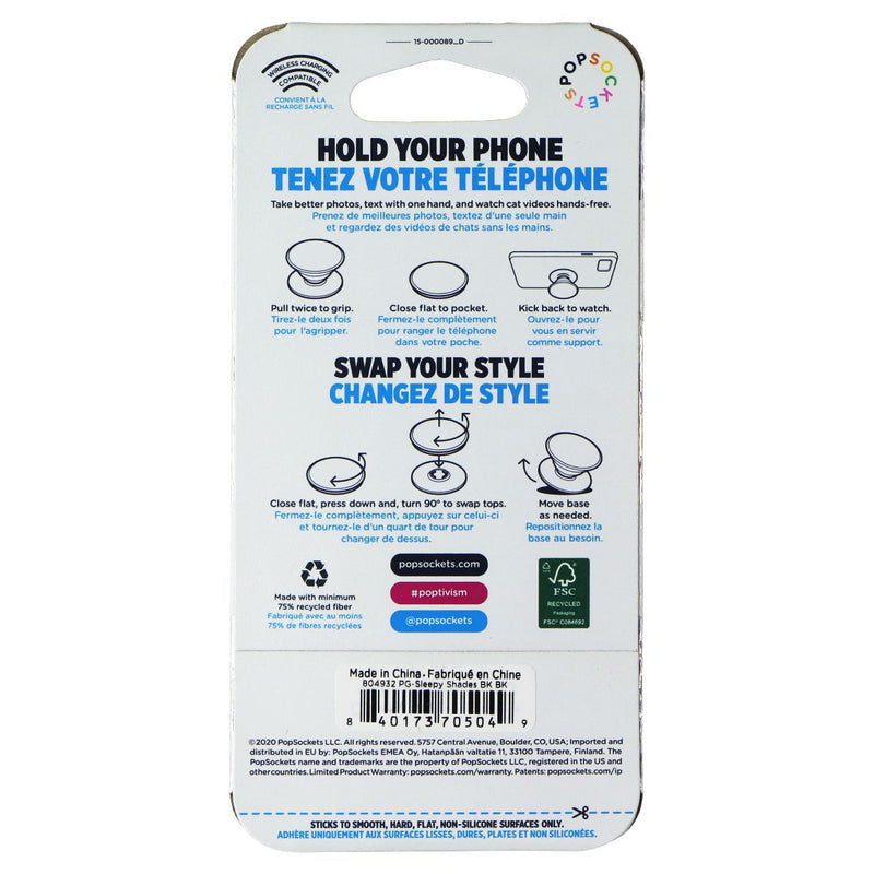 PopSockets PopGrip Expanding Stand Grip with Swappable Top - Sleepy Shades