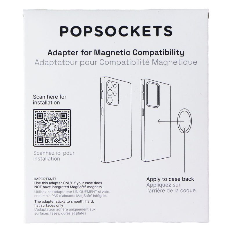 PopSockets PopWallet Series Magnetic Phone Wallet with Ring for MagSafe - White