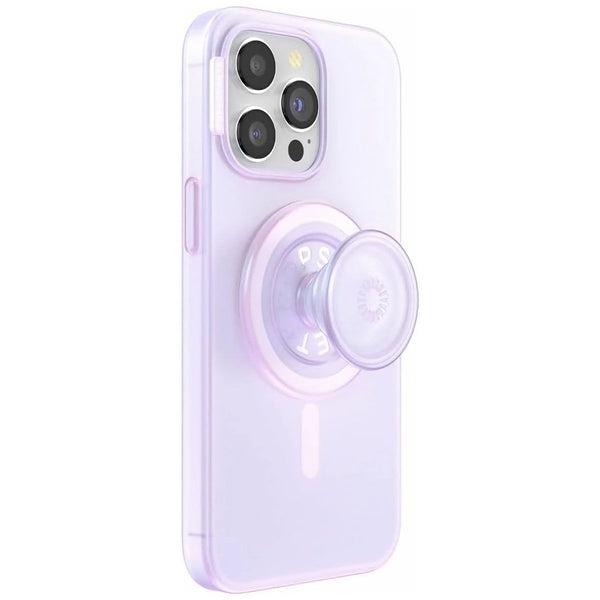 PopSockets PopCase for MagSafe for Apple iPhone 15 Pro Max - Opalescent Clear