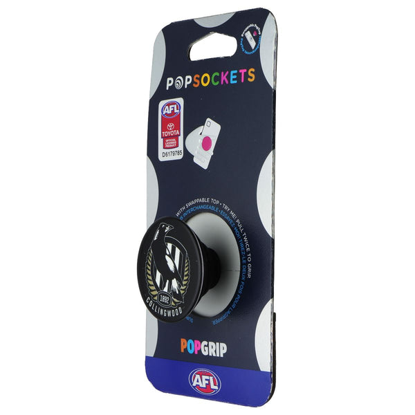 PopSockets PopGrip Expanding Stand Grip w/Swap Top - AFL Collingwood Magpies