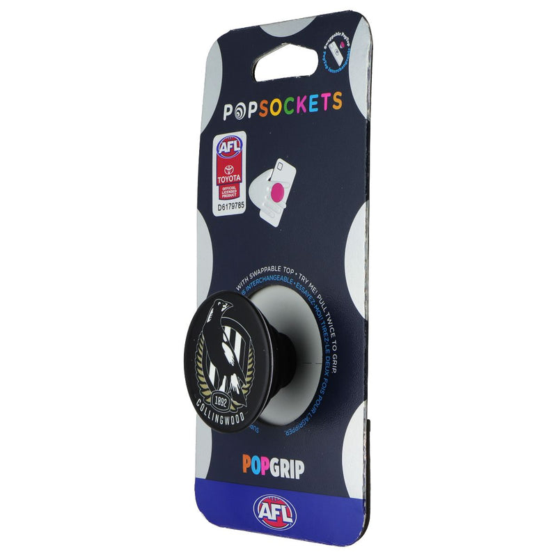 PopSockets PopGrip Expanding Stand Grip w/Swap Top - AFL Collingwood Magpies