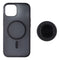 PopSockets PopCase for MagSafe for Apple iPhone 15 - Black Translucent