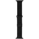 Posh Tech Apple Watch Replacement Dakota Leather Band for 42/44/45/49mm - Black