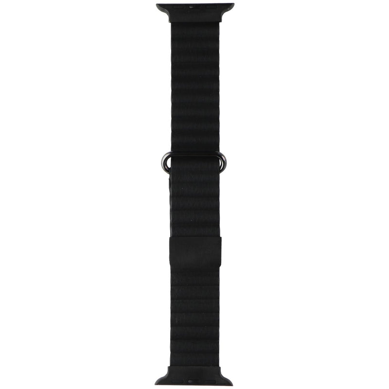 Posh Tech Apple Watch Replacement Dakota Leather Band for 42/44/45/49mm - Black