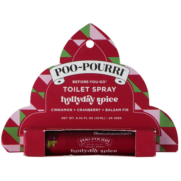 Poo-Pourri Before-You-Go Scented Toilet Spray - Hollyday Spice (Single)