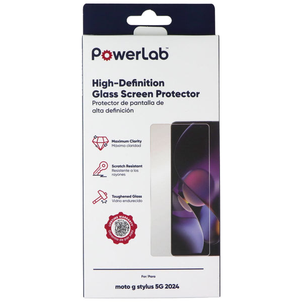 PowerLab Tempered Glass Screen Protector for Motorola Moto G Stylus 5G 2024