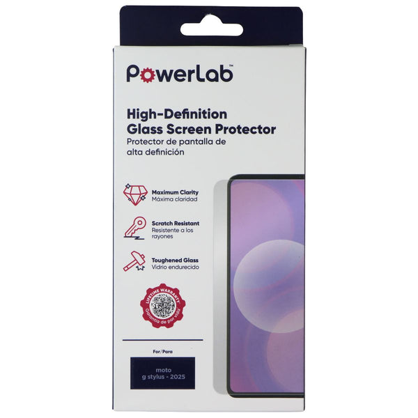 PowerLab High Definition Glass Screen Protector for Motorola Moto G Stylus 2025