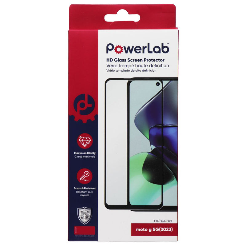 PowerLab HD Glass Screen Protector for Motorola Moto G 5G (2023)