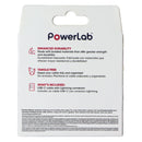 PowerLab Braided (10-Ft) USB-C to 8-Pin Charge Sync Cable - Silver/White