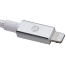 PowerLab Braided (10-Ft) USB-C to 8-Pin Charge Sync Cable - Silver/White