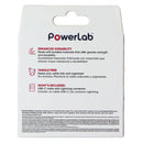 PowerLab Braided (10-Ft) USB-C to 8-Pin Charge Sync Cable - Silver/White