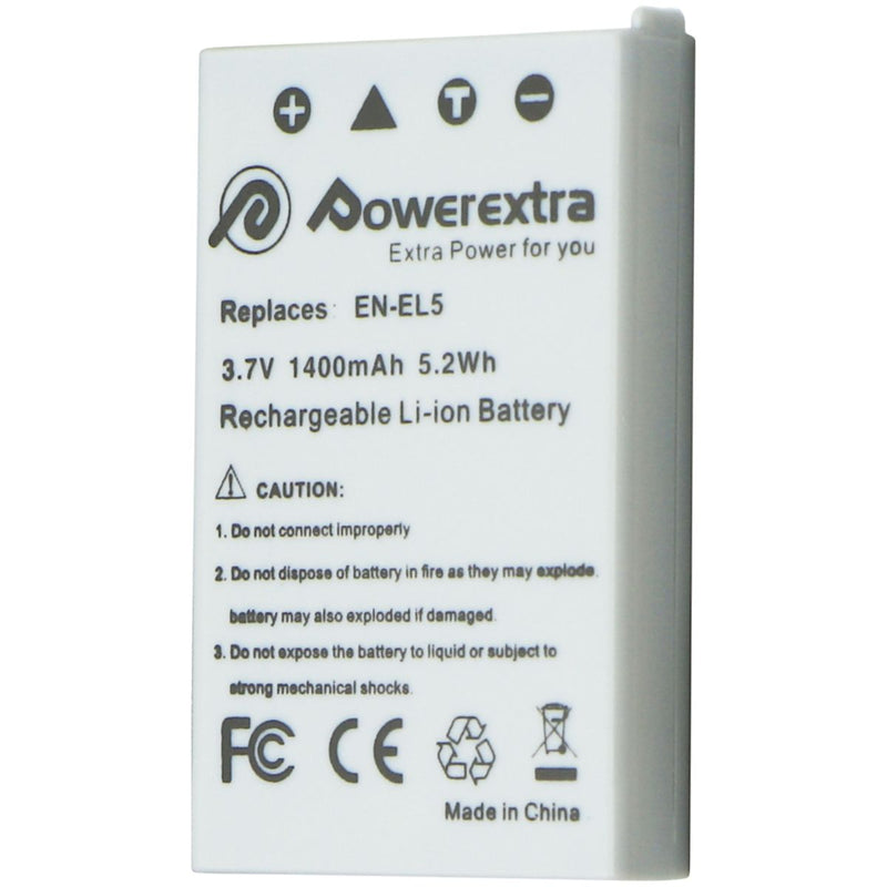 Powerextra (EN-EL5) 3.7V 1400mAh Rechargeable Li-ion Battery