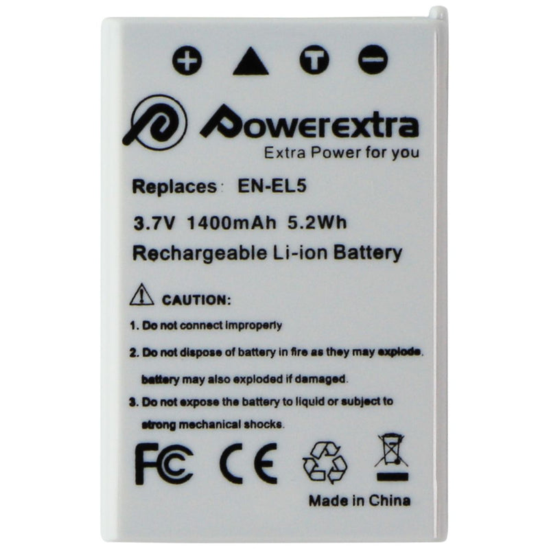 Powerextra (EN-EL5) 3.7V 1400mAh Rechargeable Li-ion Battery