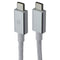 PowerLab 10FT USB-C to USB-C Braided Charge-Sync Cable - White