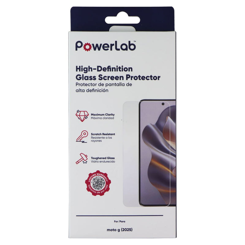 PowerLab High Definition Glass Screen Protector for Motorola Moto G (2025)