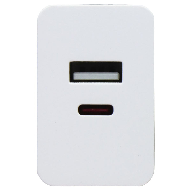 PowerLab USB-C to Lightning (8-Pin) Cable + USB-C/USB-A Wall Charger - White