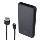 PowerLab 10,000mAh Dual Port Power Bank (USB-C/USB-A) with USB-C Cable - Black