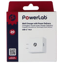 PowerLab 20W USB-C Wall Charger with Power Delivery - White