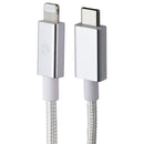 PowerLab 6FT USB-C to Lightning 8-Pin Braided Charge-Sync Cable - White