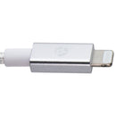 PowerLab 6FT USB-C to Lightning 8-Pin Braided Charge-Sync Cable - White