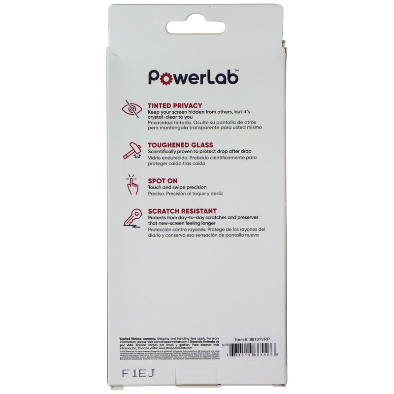 PowerLab Privacy Glass Screen Protector for iPhone 16e/14/14 Pro/13 Pro/13