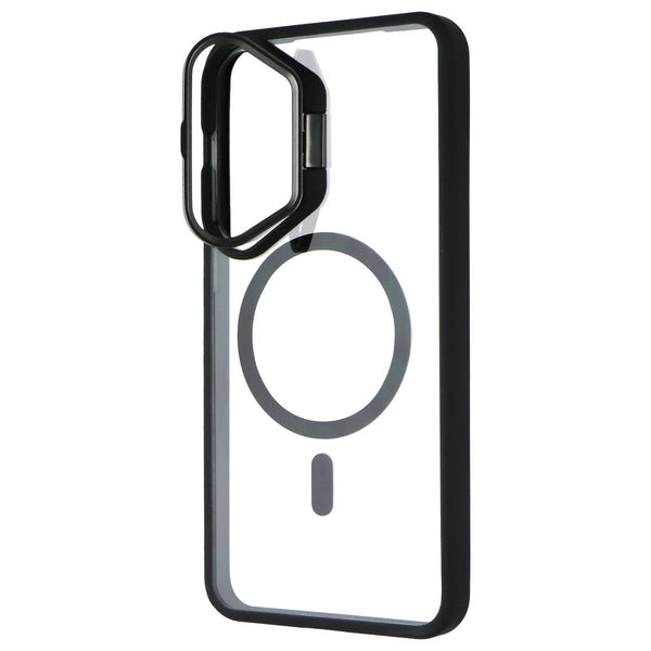 Prodigee KickIt Case for MagSafe for Samsung Galaxy S24+ (Plus) - Clear / Black
