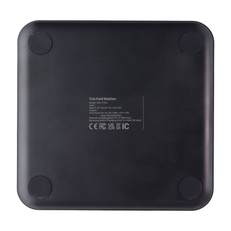 Prodigee Trio Fold Station 3-in-1 Wireless Charger for Samsung Devices - Black