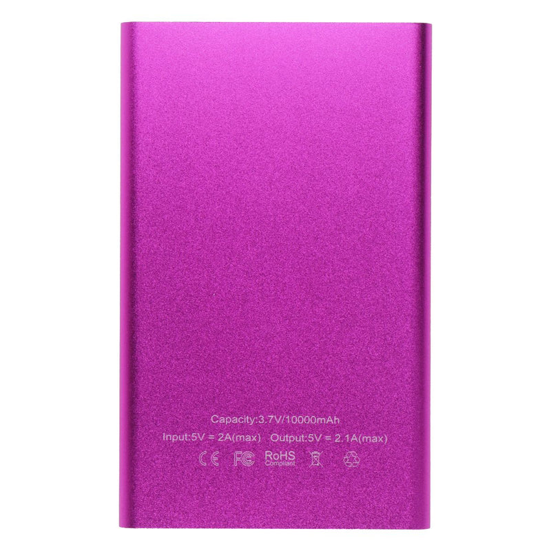 Professional Mobile Supply (10k mAh) Slim Portable Power Bank - Pink Gloss