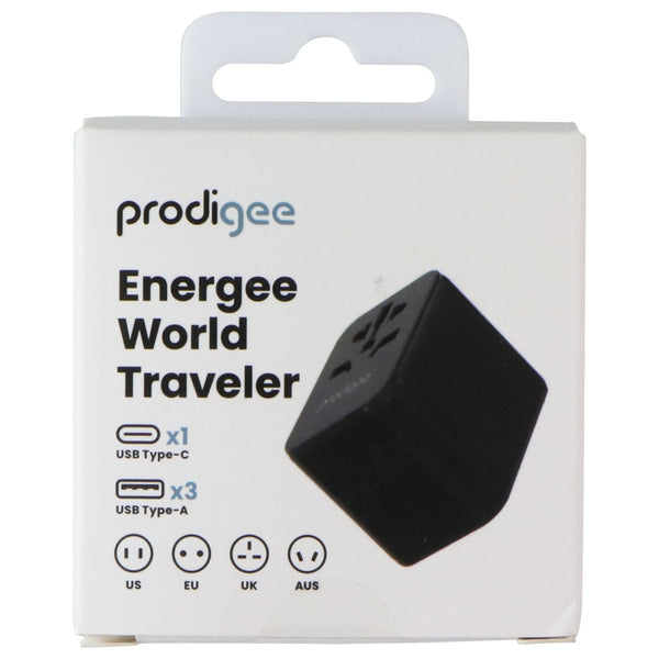 Prodigee Energee World Traveler USB-C/USB-A AC Travel Adapter - Black