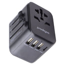 Prodigee Energee World Traveler USB-C/USB-A AC Travel Adapter - Black