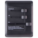 Prodigee Energee World Traveler USB-C/USB-A AC Travel Adapter - Black