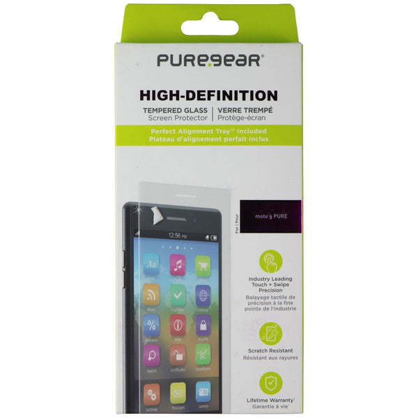 PureGear High-Definition Tempered Glass for Motorola Moto G Pure