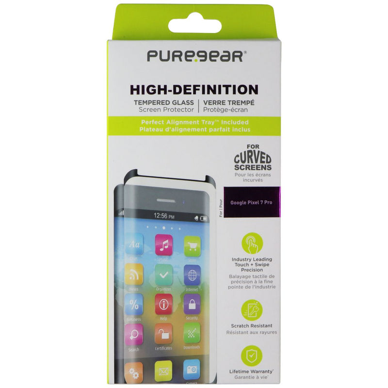 PureGear High-Definition Tempered Glass Screen Protector for Google Pixel 7 Pro