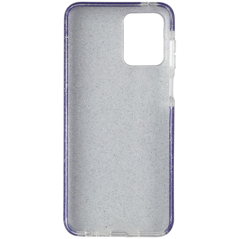 PureGear Slim Shell Designer Case for Moto G 5G (2023) - Purple/Blue Glitter