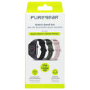 PureGear 3 Pack Silicone Watch Band Set for Apple Watch (38/40/41mm)