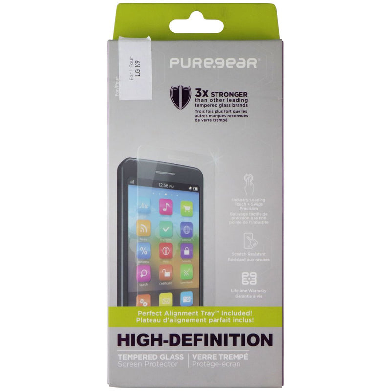 PureGear High Definition Tempered Glass Screen Protector for LG K9 - Clear