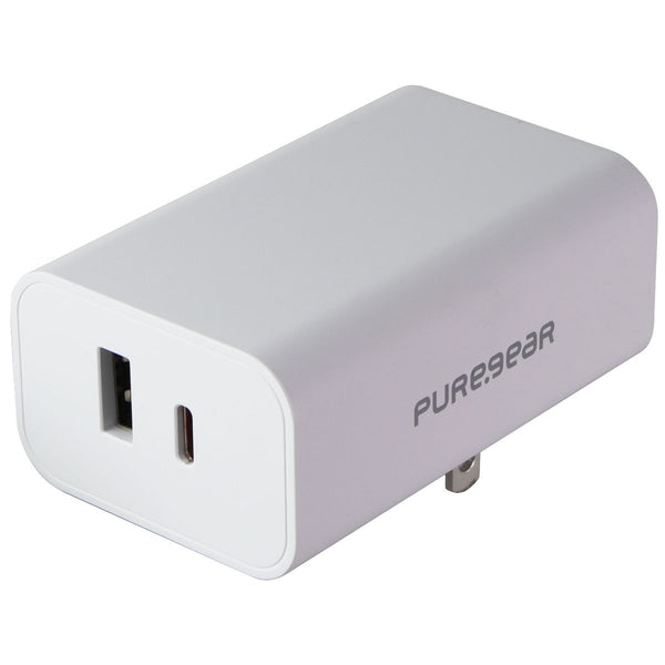 PureGear LightSpeed (42W) USB-C and USB-A Wall Charger - White (09811PG)