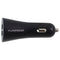 PureGear Universal 24W Dual Port USB-A Car Charger for Smart Devices - Black