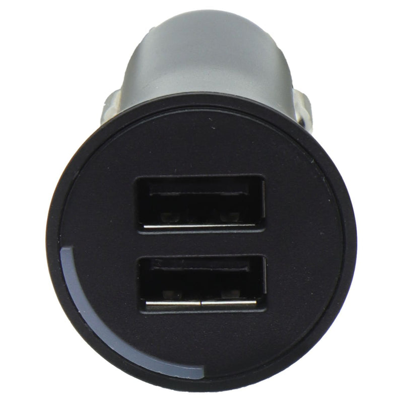 PureGear Universal 24W Dual Port USB-A Car Charger for Smart Devices - Black
