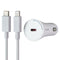 PureGear LightSpeed 20W Lightning 8-Pin to USB-C Car Charger - White