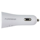 PureGear LightSpeed 20W Lightning 8-Pin to USB-C Car Charger - White