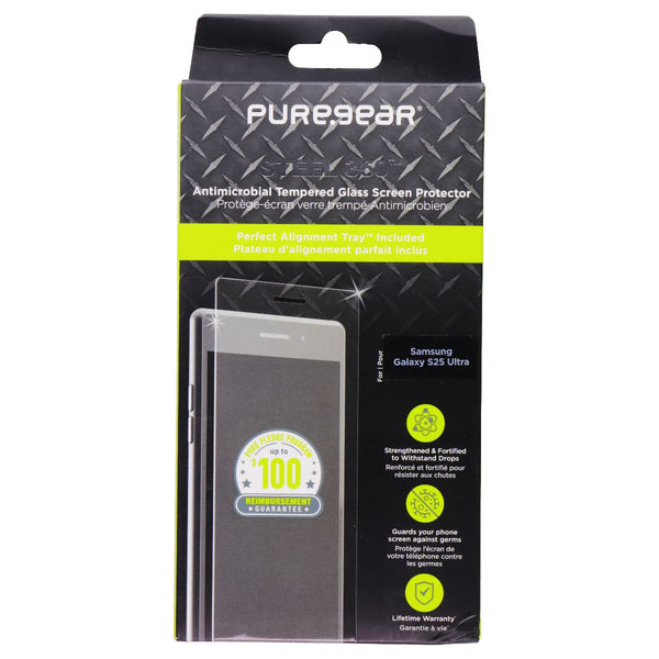 PureGear Steel 360 Tempered Glass Screen Protector for Samsung Galaxy S25 Ultra