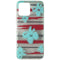 PureGear Slim Shell Series Hard Case for REVVL 6 5G - Blue Flowers/Glitter